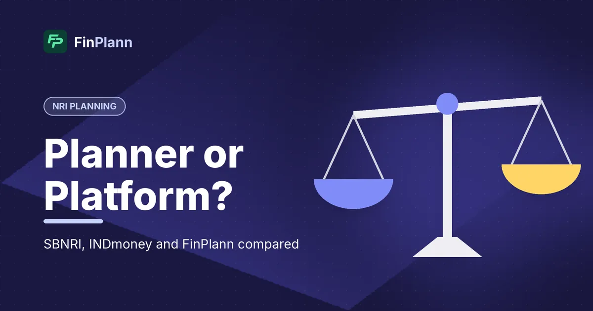 FinPlann vs SBNRI vs INDmoney: Which Is Right for NRIs? (2026)