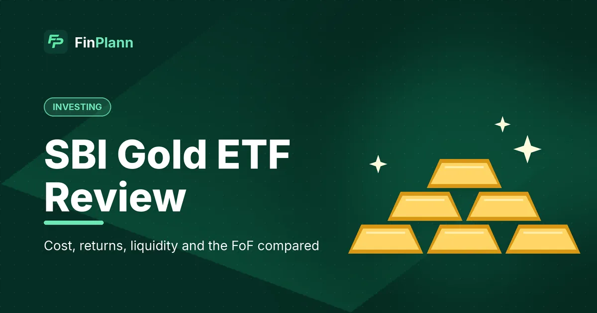 SBI Gold ETF Review 2026: Cost, Returns, Liquidity and SBI Gold Fund Compared