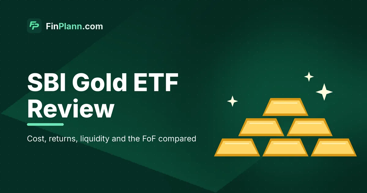 SBI Gold ETF Review 2026: Cost, Returns, Liquidity and SBI Gold Fund Compared